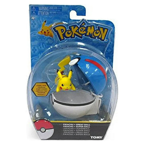 Pokémon Clip 'n Carry Poke Ball: Pikachu and Blue Ball