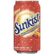 12oz Can: Sunkist Strawberry Orange