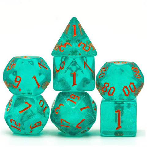 Foam Brain Games RPG Dice Set: Hurricane Elemental