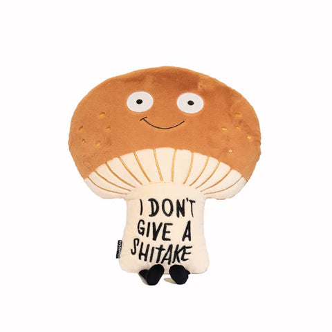 Punchkins: Pillow Plush Mushroom: "I Don't Give A Shitake"