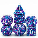 Foam Brain Games: Metal RPG Dice Set: Dragon Scale: Ice