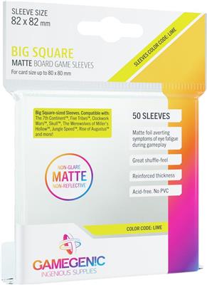 Gamegenic - Matte Big Square-Sized Sleeves 82 x 82 mm