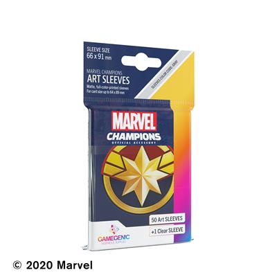 Gamegenic - Marvel Champions Art Sleeves - Captain Marvel