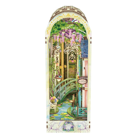 Hands Craft: 3D Wooden Puzzle: DIY Book Nook: Giverny Garden