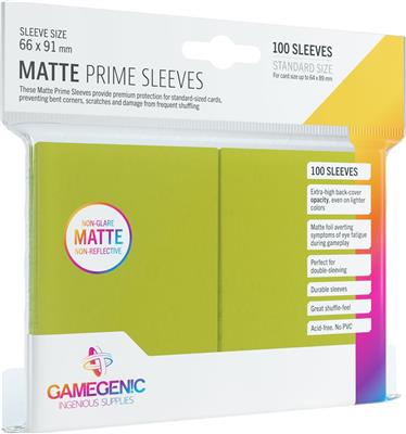 Gamegenic: Matte Prime Card Sleeves: Lime