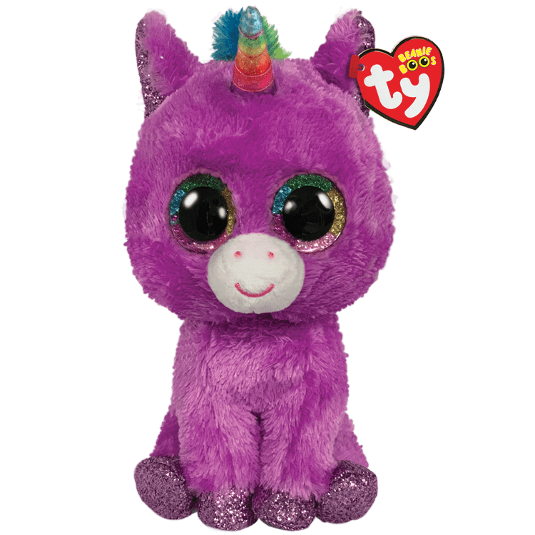 TY: Beanie Boos: Small: Rosette (Purple Unicorn)