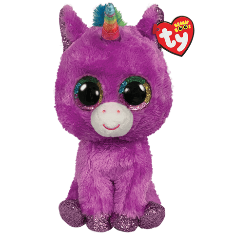 TY: Beanie Boos: Small: Rosette (Purple Unicorn)