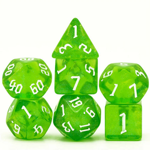 Foam Brain Games RPG Dice Set: Forest Elemental