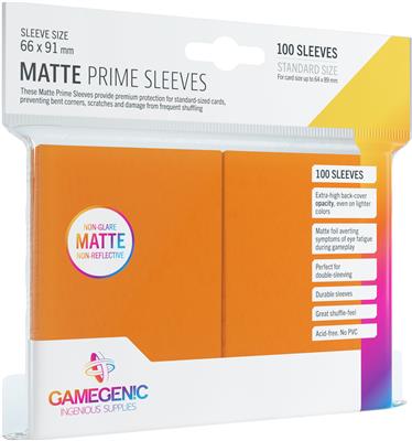 Gamegenic: Matte Prime Card Sleeves: Orange