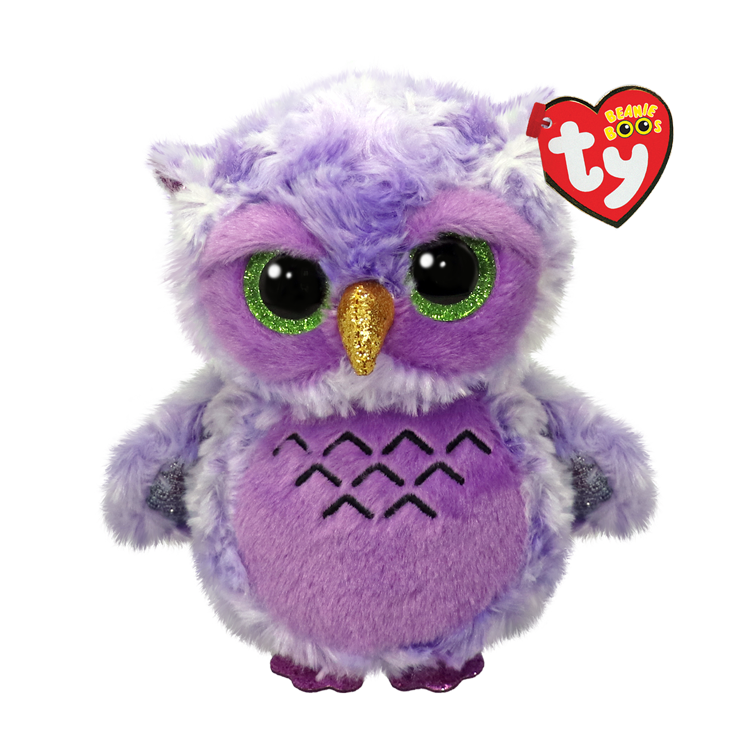TY: Original Beanie Babies: Small: Owlivia (Purple Owl)