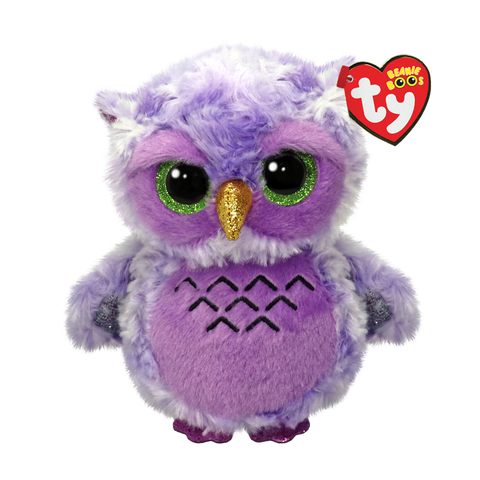 TY: Original Beanie Babies: Small: Owlivia (Purple Owl)