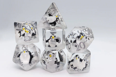 Foam Brain Games RPG Dice Set: Baby Penguin