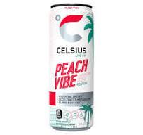 Celsius Sparkling: Peach Vibe