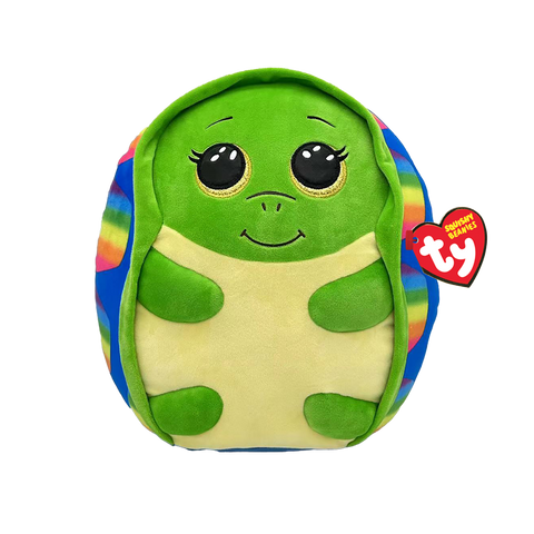TY: Squishy Beanies: Large: Shrugs (Rainbow Turtle)