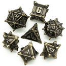 Foam Brain Games: Warrior's Flail: Metal RPG Dice Set: Bronze