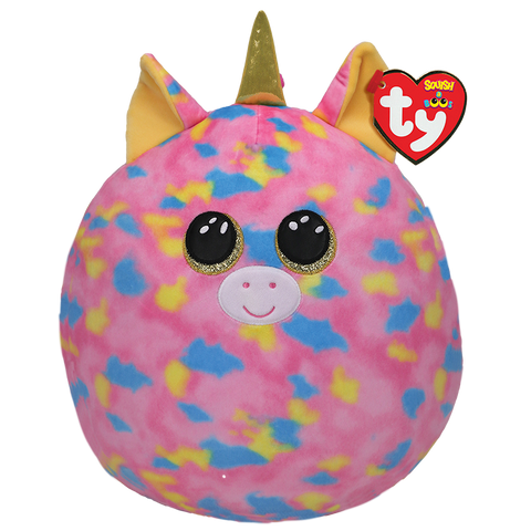 TY: Squishy Beanies: Medium: Fantasia (Pink Unicorn)