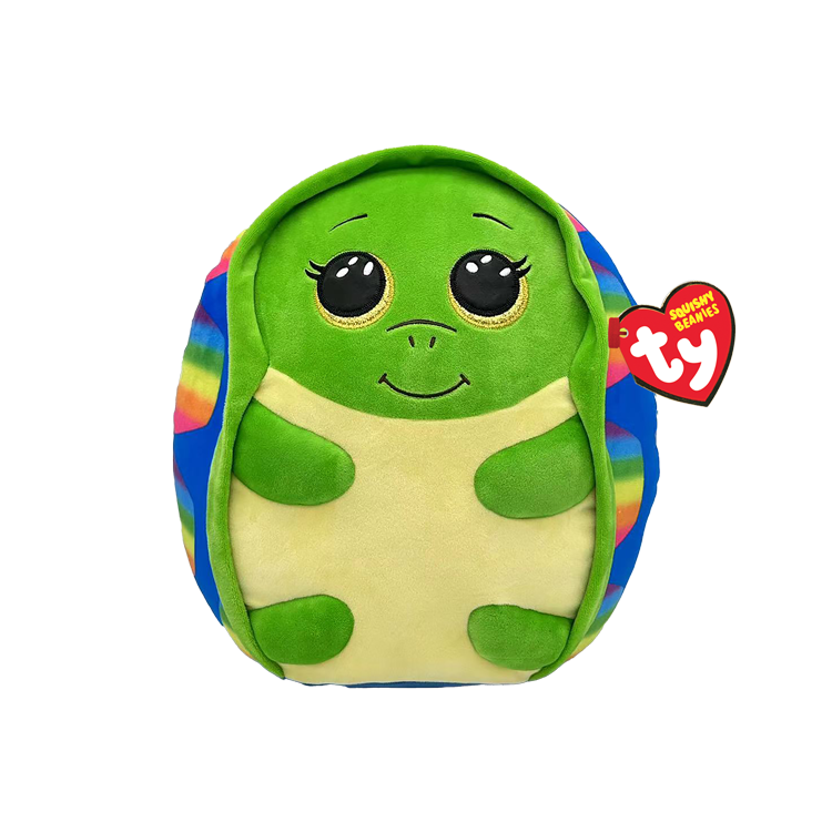 TY: Squishy Beanies: Medium: Shrugs (Rainbow Turtle)
