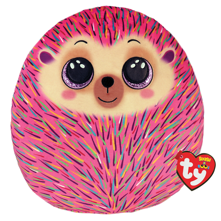 TY: Squishy Beanies: Large: Hildee (Multicolored Hedgehog)