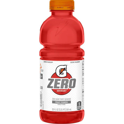 20oz Bottle:  Gatorade: Zero: Fruit Punch