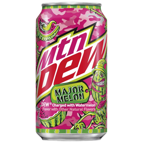 12oz Can: Mountain Dew: Major Melon