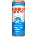 Dunkin' Iced Coffee: Cake Batter Donut