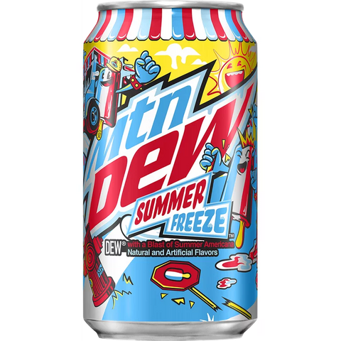 12oz Can: Mountain Dew: Summer Freeze
