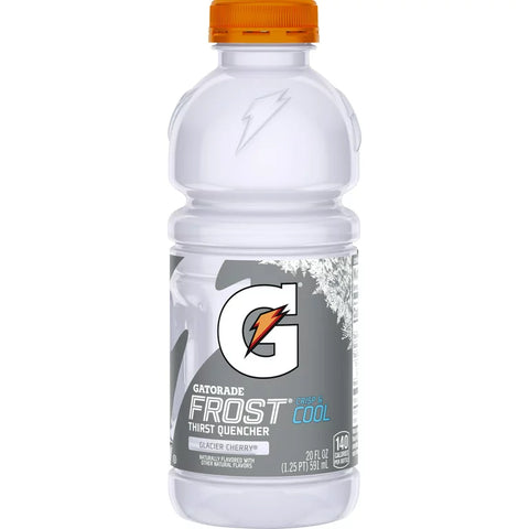 20oz Bottle:  Gatorade: Frost: Glacier Cherry