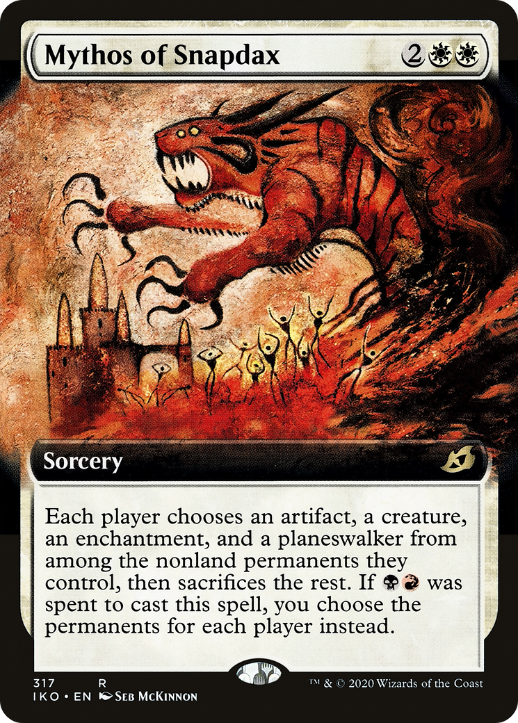 Mythos of Snapdax (Extended Art) [Ikoria: Lair of Behemoths]