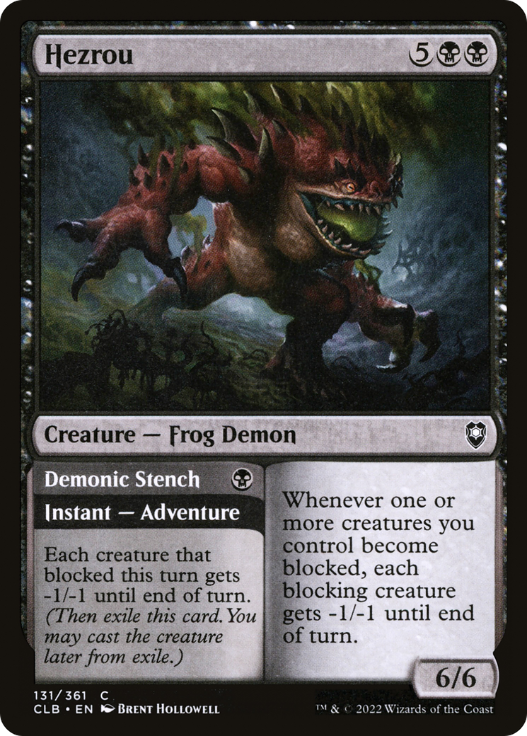 Hezrou // Demonic Stench [Commander Legends: Battle for Baldur's Gate]