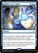 Kefnet's Last Word [Hour of Devastation Prerelease Promos]