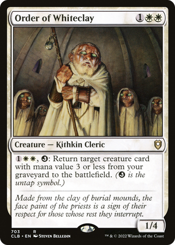 Order of Whiteclay [Commander Legends: Battle for Baldur's Gate]