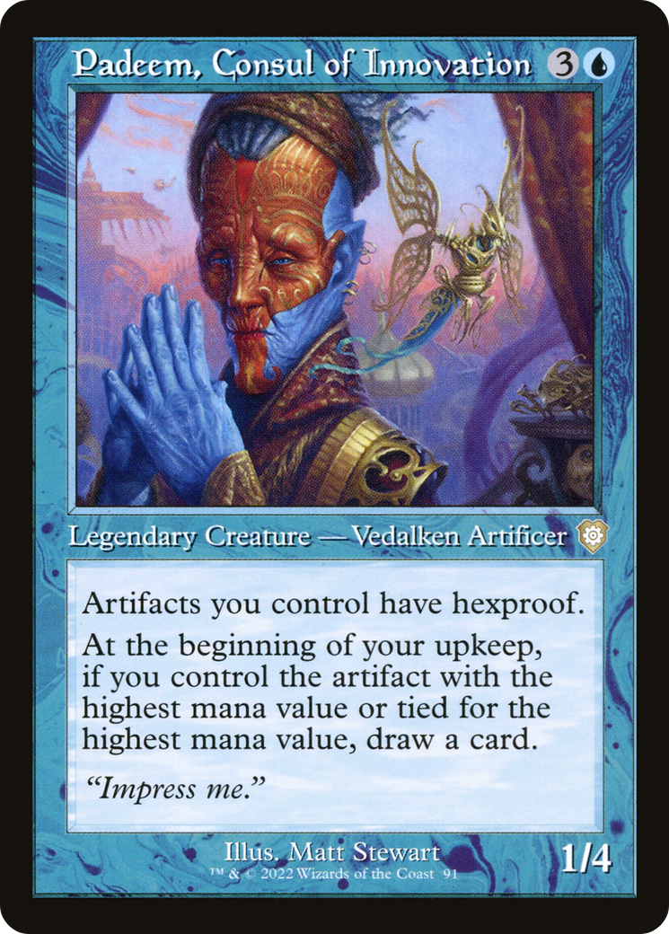 Padeem, Consul of Innovation (Retro) [The Brothers' War Commander]
