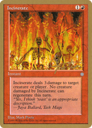Incinerate (Mark Justice) [Pro Tour Collector Set]