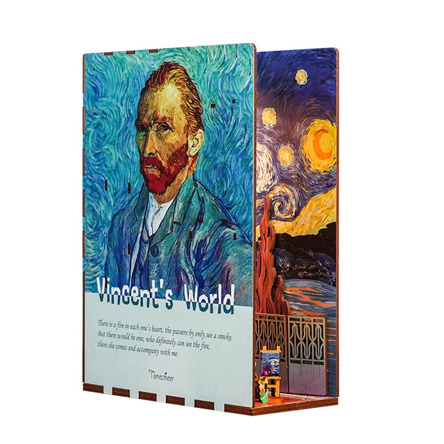 3D Wooden Puzzle: Mini Book Nook: Vincent's World