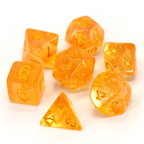 Die Hard Dice 7 Die RPG Dice Set: Fire Sprite