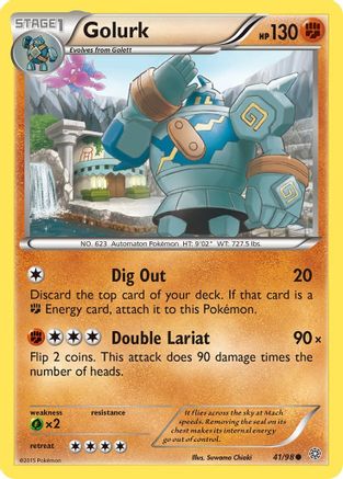 Golurk (41) (41) 041/98  - Reverse Holofoil XY  Ancient Origins - Common
