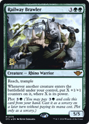 Railway Brawler [Outlaws of Thunder Junction Prerelease Promos]