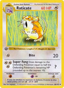 Raticate 040  - 1st Edition Base Set Shadowless - Uncommon