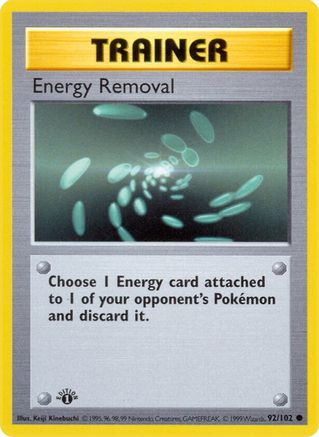 Energy Removal 092  - Unlimited Base Set Shadowless - Common
