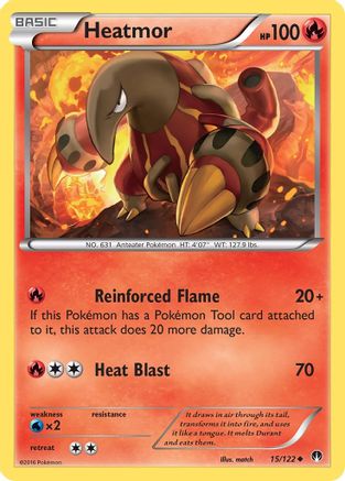 Heatmor  - Reverse Holofoil XY  BREAKpoint - Uncommon