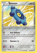 Bronzor 060/124  - Reverse Holofoil XY  Fates Collide - Common