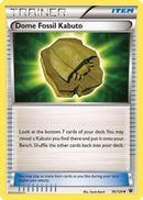 Dome Fossil Kabuto 096  - Reverse Holofoil XY  Fates Collide - Uncommon