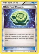 Helix Fossil Omanyte/124  - Reverse Holofoil XY  Fates Collide - Uncommon