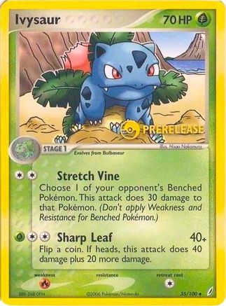Ivysaur - 35/100 (Prerelease)/100  - Holofoil Nintendo Promos - Promo