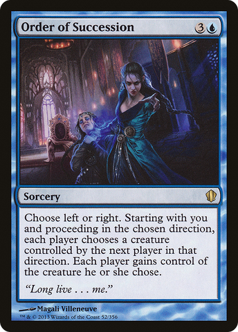 Order of Succession [Commander 2013]