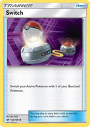 Switch 132  SM Base Set - Uncommon