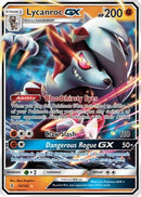 Lycanroc GX 074  - Holofoil SM  Guardians Rising - Ultra Rare