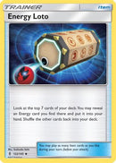 Energy Loto 122  - Reverse Holofoil SM  Guardians Rising - Uncommon