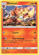 Simisear  SM  Burning Shadows - Uncommon
