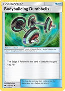 Bodybuilding Dumbbells 113  - Reverse Holofoil SM  Burning Shadows - Uncommon